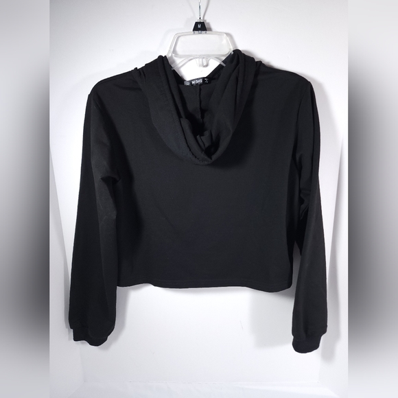 Shein "Friends Don't Lie" Women's Crop Hoodie Sweatshirt Size Small Black - Picture 4 of 10